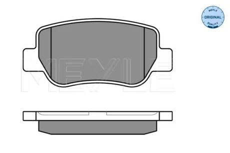 Колодки гальмівні (задні) Toyota Avensis 08- Meyle 0252488516W