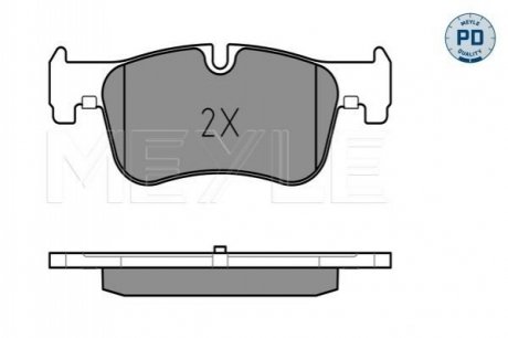 Тормозные колодки BMW P. 1/2/3/4 1,6-3,0 10- MEYLE 0252501418PD