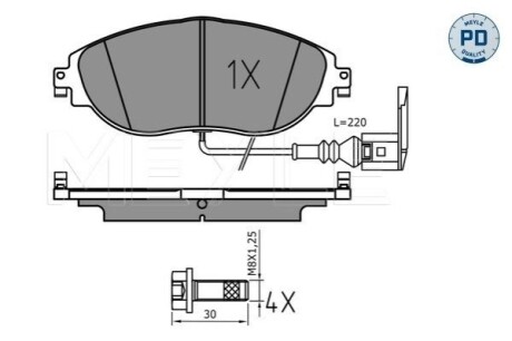 Автозапчасть MEYLE 0252511720PD