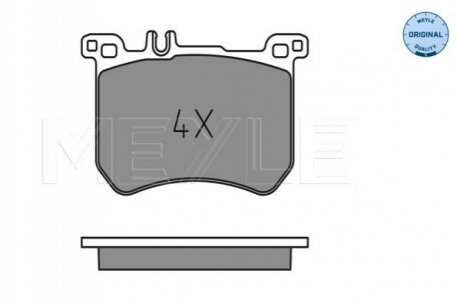 Комплект тормозных колодок MERCEDES-BENZ BM 222 (S-Class) (05/13-?), BM 231 (SL) (01/12-/) MEYLE 0252518317