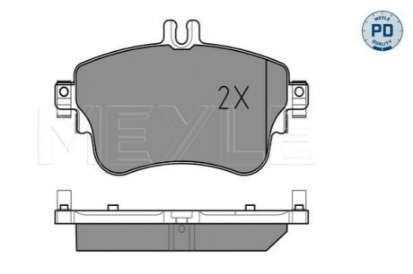 Тормозные колодки DB P. W176/W246 A-KLASA/B-KLASA 11- MEYLE 0252532619PD