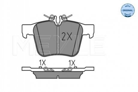 Колодки гальмівні DB T. W205 1,6-3,0 14- MEYLE 0252535416