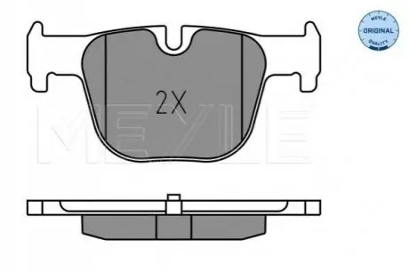Комплект гальмівних колодок задн, BMW 3 (F30, F80), 3 (F31), 3 GRAN TURISMO (F34), 4 (F32, F82), 4 (F33, F83), 4 GRAN COUPE (F36) 2.0D-3.0H 11.11 Meyle 025 255 1417 Купити в Україні