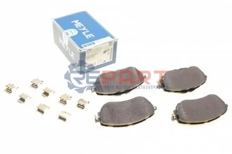 Комплект гальмівних колодок передн, TOYOTA AURIS, COROLLA 1.2-1.8H 07.10-08.19 Meyle 025 256 9819 Купити в Україні