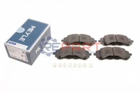 Комплект гальмівних колодок передн, CITROEN BERLINGO OPEL ASTRA L, COMBO PEUGEOT 308, 308 II, 308 III, PARTNER, RIFTER TOYOTA PROACE CITY 1.2-Electric 09.13 Meyle 0252589518 Купити в Україні