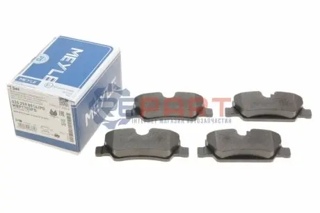 Фото Тормозные колодки (задние) Mini Mini Cooper/One 13- B36/B37/B46/B47/B48 MEYLE (0252598016PD) изображение 1