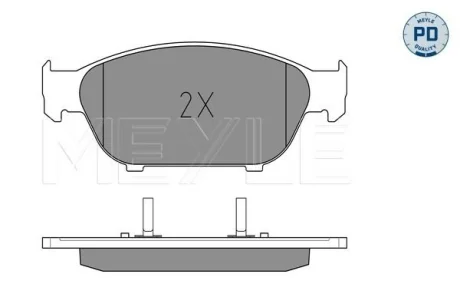 Колодки тормозные (передние) Audi A6/A7/A8 10-18 Meyle 0252615820PD