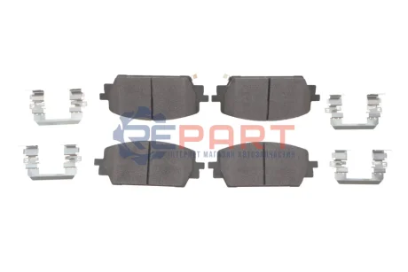 Комплект гальмівних колодок передн, HYUNDAI SANTA FE IV, SANTA FE V KIA SORENTO IV 1.6H/2.2D/2.5 03.20 Meyle 025 264 6518 Купити в Україні