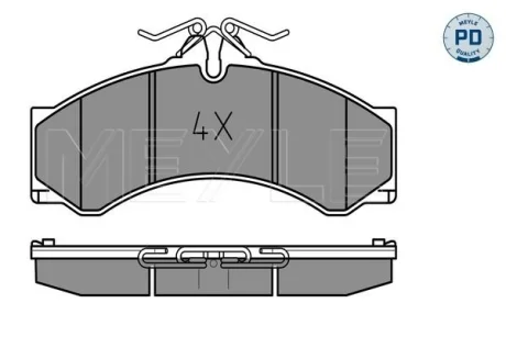 Колодки, DB408-416/LT Platinum Meyle 0252907620PD