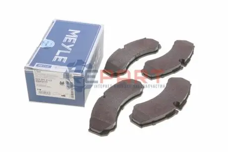 Фото Колодки гальмівні (передні) Iveco Daily III 99-06 (Brembo) MEYLE (0252912117) зображення 1