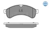 Комплект гальмівних колодок задн, IVECO DAILY IV, DAILY V, DAILY VI 2.3D/3.0CNG/3.0D 05.06 Meyle (0252923122) зображення 2