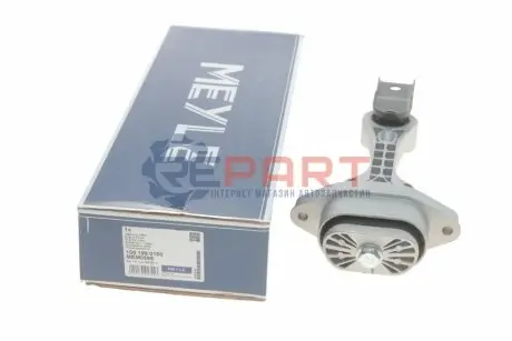 Подушка двигуна задн Прав, гумово-металев. AUDI A3 SEAT LEON, TOLEDO II SKODA OCTAVIA I VW BORA, BORA I, GOLF IV, NEW BEETLE 1.4-1.9D 09.96-12.10 Meyle 1001990160 Купити в Україні