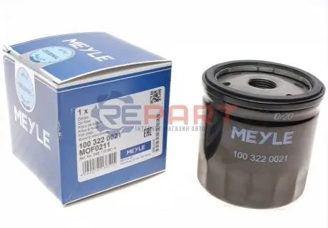 Фільтр масляний VW Caddy II 1.4/1.6i / Golf IV/V/Seat Meyle 100 322 0021 Купити в Україні