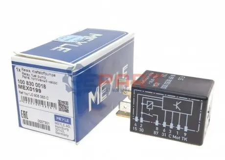 Реле насосу паливного VW Golf IV/Passat B5 1.4-3.2 i 97-05/Seat Leon 1.4-2.8 i 99-06 MEYLE 1008300018 Купити в Україні