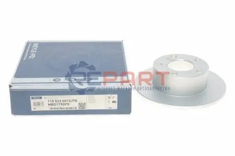 Фото Диск гальмівний (задній) Skoda Superb/VW Passat (245x10) 96-00 MEYLE (1155230015PD) зображення 1