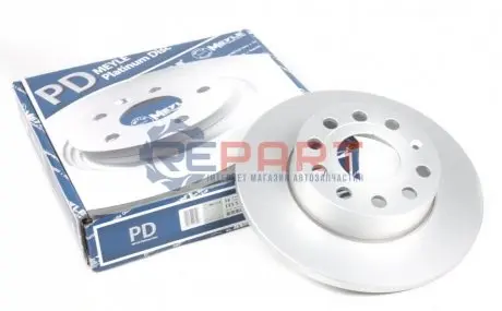 Фото Диск гальмівний (задній) VW Caddy III 04- (257x12) MEYLE (1155230038PD) зображення 1