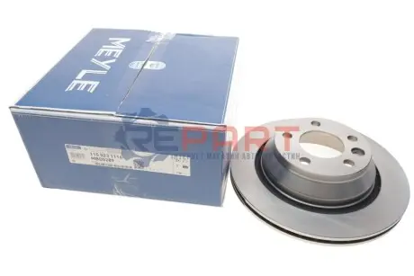 Фото Диск гальмівний (задній) VW T5 03- (314x22) MEYLE (1155231116) зображення 1