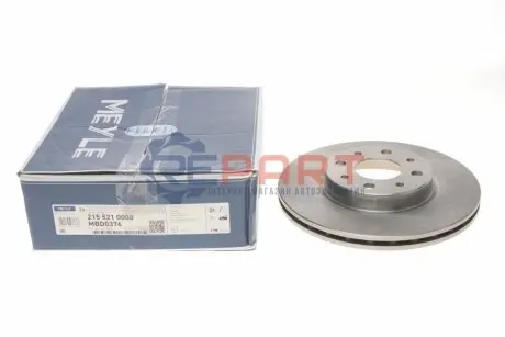 Фото Диск гальмівний (передній) Fiat Doblo 01- (257x20) MEYLE (2155210008) зображення 1