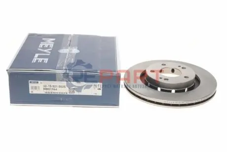 Диск гальмівний передн Лів/Прав CITROEN C-CROSSER, C-CROSSER ENTERPRISE MITSUBISHI LANCER VIII, OUTLANDER I, OUTLANDER II, OUTLANDER III PEUGEOT 4007 2.0-3.0 03.01 Meyle 32155210025 Купити в Україні