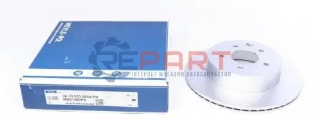 Фото Диск гальмівний (задній) Nissan Leaf 10-/Juke 14-/Qashqai 10-/X-Trail 01-13 (292x16) MEYLE (36155230050PD) зображення 1