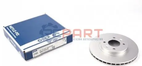 Диск гальмівний передн Лів/Прав HYUNDAI ACCENT IV, I20 I KIA RIO II, RIO III 1.1D-1.6D 03.05 Meyle 37155210037PD Купити в Україні