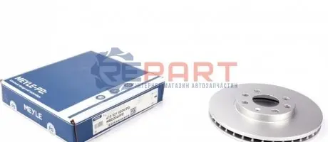 Фото 1 — Диск гальмівний (передній) Opel Astra 98-09 (256x24) MEYLE (615 521 0009/PD) Фото Диск гальмівний (передній) Opel Astra 98-09 (256x24) MEYLE (615 521 0009/PD) зображення 1