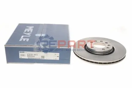 Фото Диск гальмівний (передній) Opel Astra G/H/Corsa E/Meriva 00- (308x25) MEYLE (6155210013) зображення 1