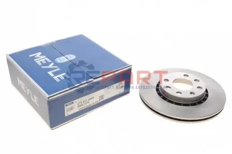 Фото Диск гальмівний (передній) Opel Astra F/Corsa B/Vectra A 1.6/1.81.7D 91-00 (256x41x20) MEYLE (6155216005) зображення 1