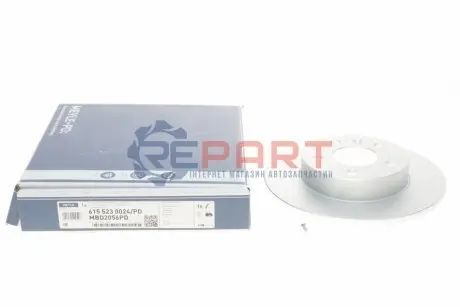 Фото Диск гальмівний (задній) Opel Combo 1.7 CDTI 16V 04- (264x10) MEYLE (6155230024PD) зображення 1