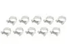 Фото (EN) Screw band 52-03010616 комплектація 10шт, ширина 10 мм, максимальний діаметр 20мм, діаметр 18-20 мм, матеріал: гальванізований / (en) soft steel, вид сталі: W1 MIKALOR (OSM0301061610SZT) зображення 1