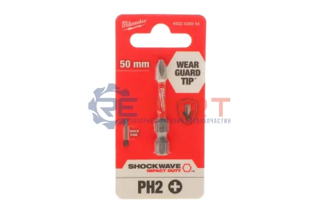 Біта 1/4" PH2 2 од. MILWAUKEE 4932430854 Купити в Україні