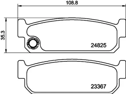 Фото Тормозные колодки, дисковый тормоз.) MINTEX (MDB2175) изображение 1