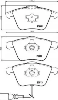 Колодки гальмівні (передні) Audi A3/Seat Leon/Skoda SuperB/VW Golf/Passat 03-15 MINTEX MDB2677 Купити в Україні
