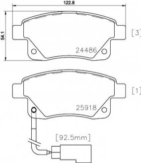 Колодки тормозные дисковые MINTEX MDB2853