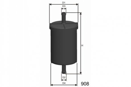 Фильтр топливный Alfa Romeo 92-/Bmw/Citroen C15 91-/Fiat Regata 85- (FSO P) MISFAT E510