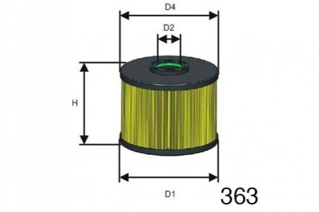 Фильтр топлива MISFAT F128 (фото 1)