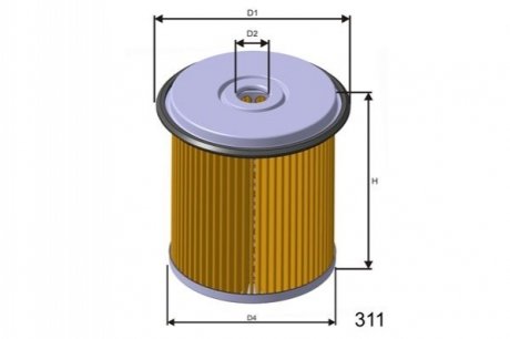 Фільтр паливний MISFAT F676