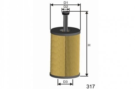 Фільтр масла MISFAT L105 (фото 1)