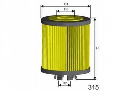 Фільтр масла MISFAT L109