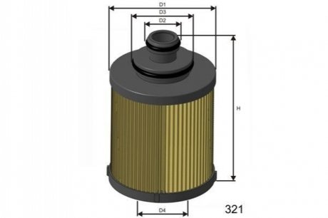 Фильтр масла Fiat 1.3 JTD 03-/Opel 1.3Cdti MISFAT L114