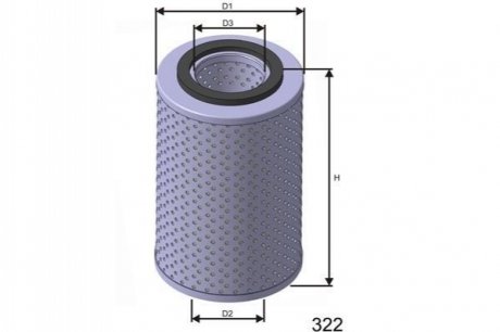 Фильтр масла MISFAT L421 (фото 1)