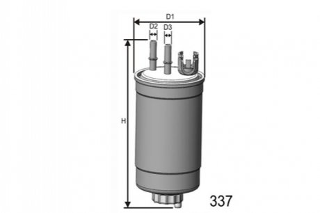 Фильтр топливный Ford Mondeo 2.0 DI TD 00- - (1118400, 1146928, 1S719155AB) MISFAT M264 (фото 1)