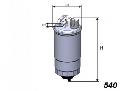 Фильтр топливный VW/Seat 1.9 SDI/TDI 98-05 - (6N0127401F, 6N0127401H) MISFAT M275