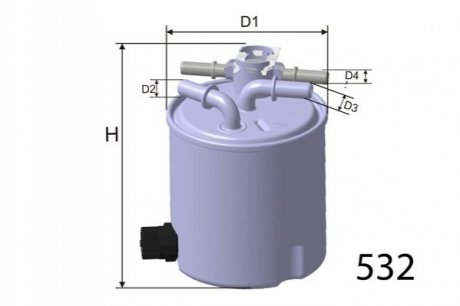 Фильтр топлива MISFAT M588 (фото 1)