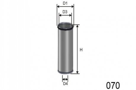 Фільтр додаткового повітря MISFAT R130 (фото 1)