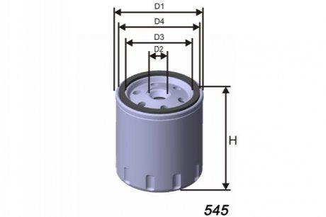 Фільтр масла MISFAT Z291 (фото 1)