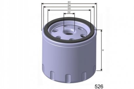 Фильтр масла MISFAT Z609