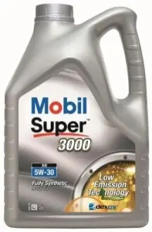 Олива моторна 5W-30 5L Super 3000 XE GM DEXOS 2, MB 229.51/229.52, VW 505.00/505.01 MOBIL 151451