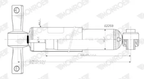 Амортизатор задн Лів/Прав FORD FOCUS IV 1.0-2.3 09.18 MONROE G2259 Купити в Україні