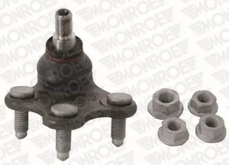 Шарова опора Прав (нижн передн) (діаметр конуса 15mm) AUDI A1 SEAT CORDOBA, IBIZA III, IBIZA IV, IBIZA IV SC, IBIZA IV ST, MII, TOLEDO IV SKODA CITIGO, E-CITIGO, FABIA I 1.0-Electric 08.99 MONROE L29A23 Купити в Україні